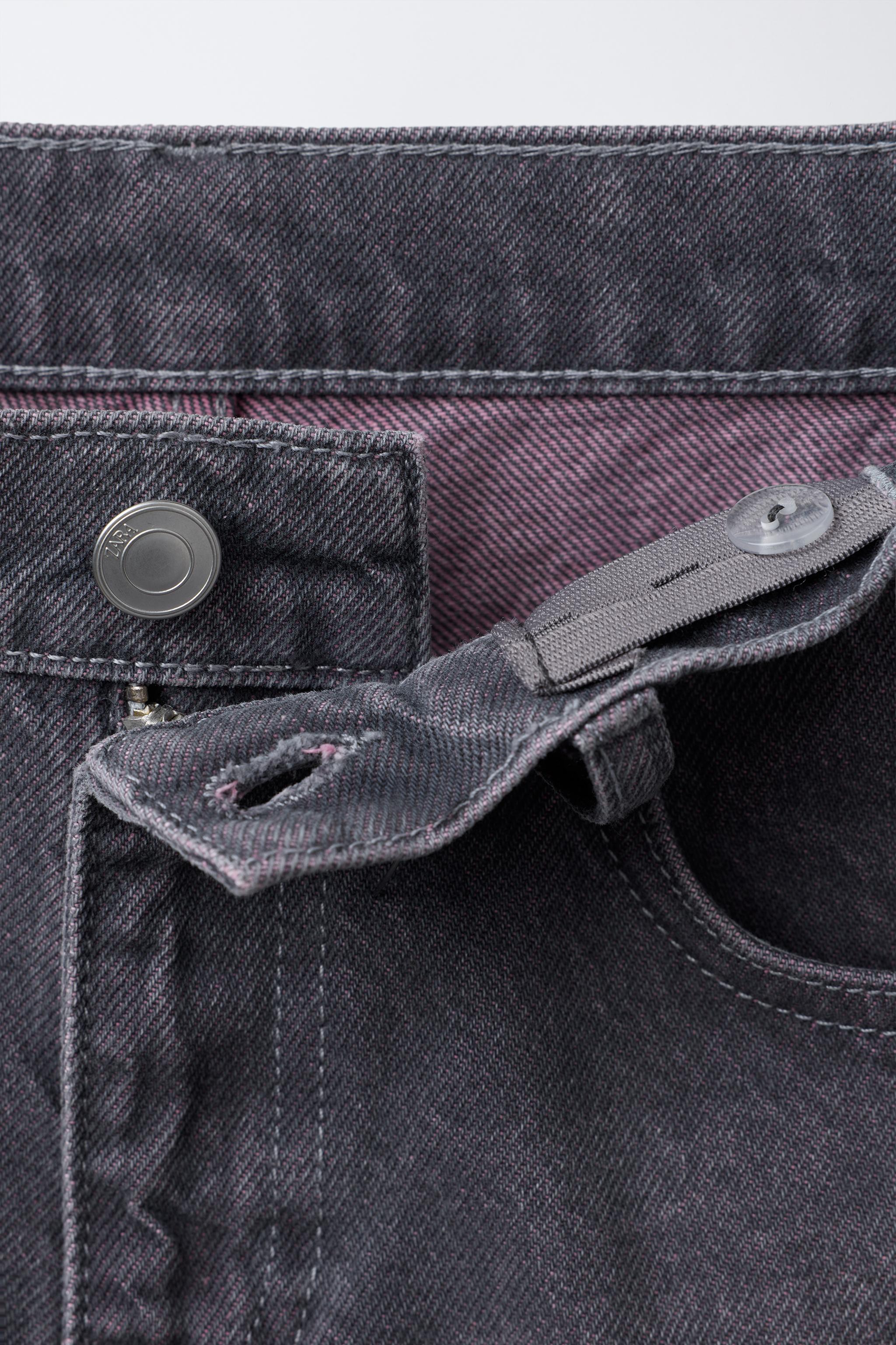 WASHED EFFECT STRAIGHT LEG JEANS